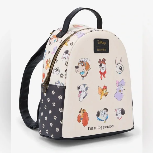NWT Loungefly Disney Dogs “Im a dog person” mini Backpack - Picture 2 of 12